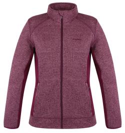 Husky Alan L magenta dámský fleecový svetr na zip