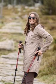 Husky Nestia L beige dámský hardshell kabát