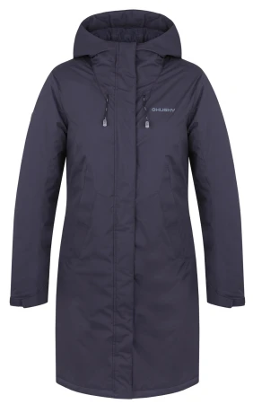 Husky Narvik L dark blue dámský hardshellový plněný kabát
