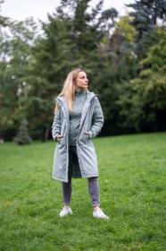 Husky Narvik L faded green dámský hardshellový plněný kabát