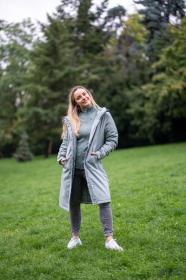 Husky Narvik L faded green dámský hardshellový plněný kabát