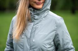 Husky Narvik L faded green dámský hardshellový plněný kabát