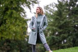 Husky Narvik L faded green dámský hardshellový plněný kabát