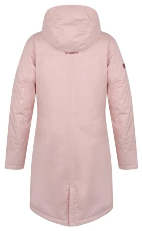 Husky Narvik L light pink dámský hardshellový plněný kabát