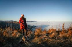 Husky Naveli L dark bordo dámský hardshellový plněný kabát