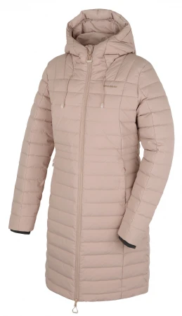 Husky Daili L beige dámský péřový kabát