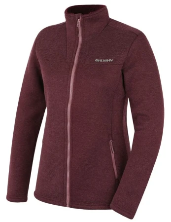 Husky Akra L dark bordo dámský svetr na zip