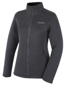Husky Akra L dark grey dámský svetr na zip