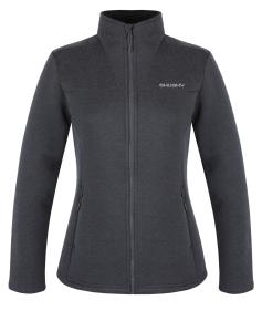 Husky Akra L dark grey dámský svetr na zip