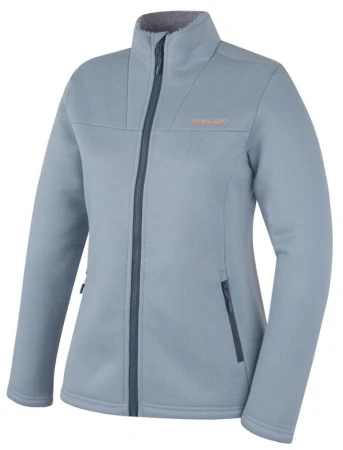 Husky Akra L light blue dámský svetr na zip