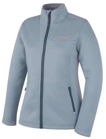 Husky Akra L light blue dámský svetr na zip