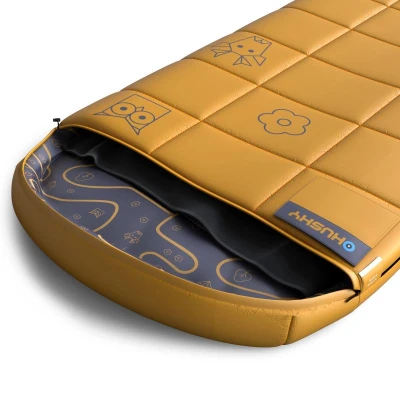 Husky Kids Gizmo mustard dekový třísezónní dětský spacák