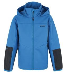 Husky Dětská softshell bunda Sonny K modrá POUZE 152 (VÝPRODEJ)