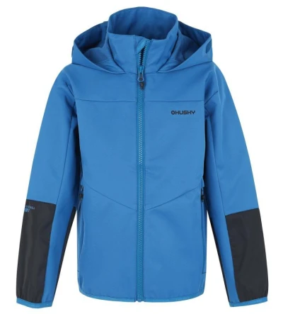 Husky Dětská softshell bunda Sonny K modrá POUZE 152 (VÝPRODEJ)