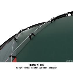 Husky Extreme Fighter 3-4 zelený stan + sleva 1000,- na příslušenství