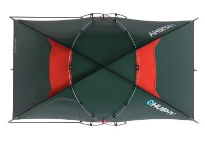 Husky Felen 2-3 zelená expediční stan pro dvě osoby + sleva 400,- na příslušenství