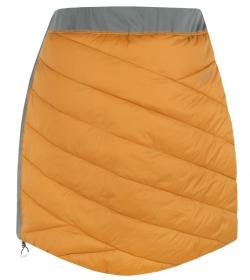 Husky Freez L mustard/dk. grey green dámská oboustranná zimní sukně POUZE L (VÝPRODEJ)