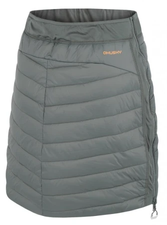 Husky Freez L mustard/dk. grey green dámská oboustranná zimní sukně POUZE L (VÝPRODEJ)