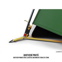 Husky Boyard 4 Classic zelený kempingový stan