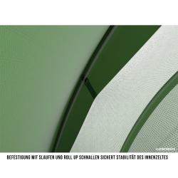 Husky Boyard 4 Classic zelený kempingový stan