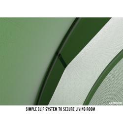 Husky Bronder 3 zelený lehký turistický stan pro 3 osoby