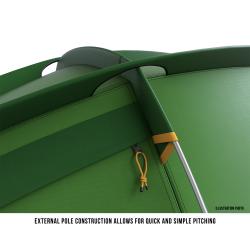 Husky Bronder 3 zelený lehký turistický stan pro 3 osoby