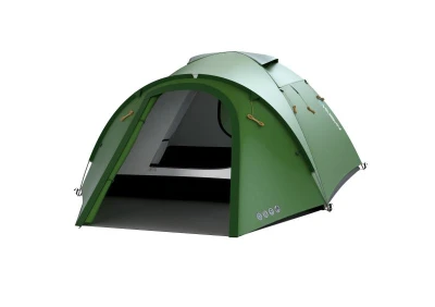 Husky Baron 4 zelený lehký turistický stan + sleva 400,- na příslušenství