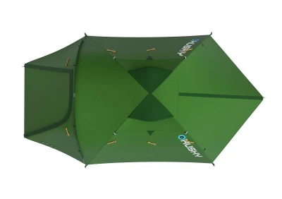 Husky Baron 4 zelený lehký turistický stan + sleva 400,- na příslušenství