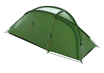 Husky Bronder 4 zelený lehký turistický stan pro 4 osoby