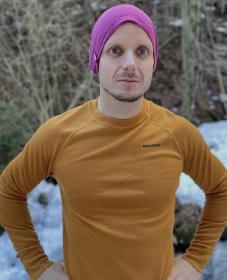 Husky Merhat faded bordo merino čepice