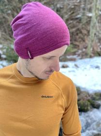 Husky Merhat faded bordo merino čepice