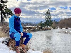 Husky Merhat faded bordo merino čepice