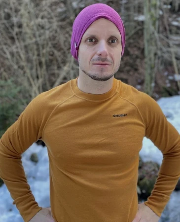 Husky Merhat faded bordo merino čepice