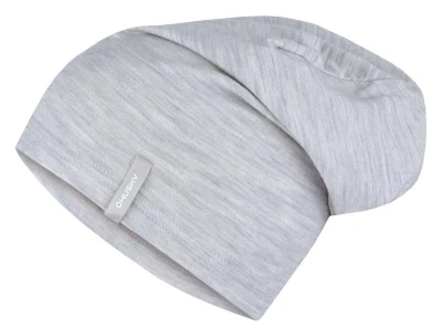 Husky Merhat light grey merino čepice