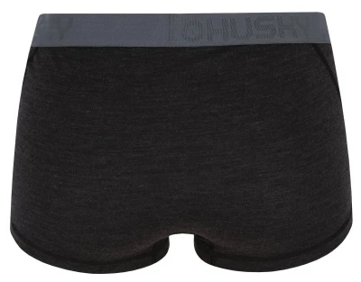 Husky Meties L black merino termoprádlo Kalhotky