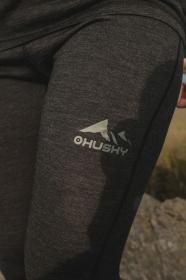 Husky Merea L black merino termoprádlo nohavice