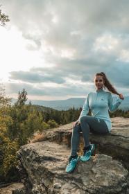 Husky Merea L dark grey merino termoprádlo kalhoty