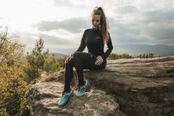 Husky Merea L dark grey merino termoprádlo kalhoty