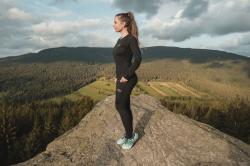 Husky Merea L dark grey merino termoprádlo kalhoty