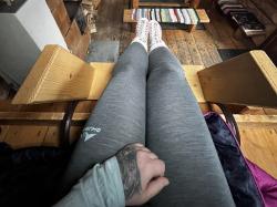 Husky Merea L dark grey merino termoprádlo kalhoty