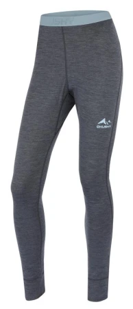 Husky Merea L dark grey merino termoprádlo kalhoty