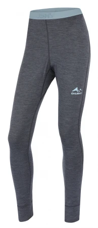 Husky Merea L dark grey merino termoprádlo kalhoty