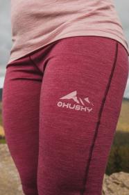 Husky Merea L faded bordo merino termoprádlo kalhoty