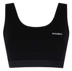 Husky Mebra L black merino podprsenka