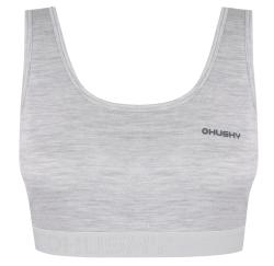 Husky Mebra L light grey merino termoprádlo podprsenka