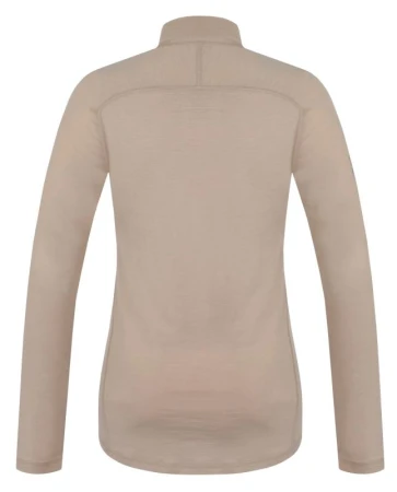 Husky Merow Zip L beige dámské merino tričko