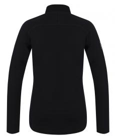 Husky Merow Zip L black dámské merino tričko