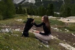 Husky Merow Zip L black dámské merino tričko