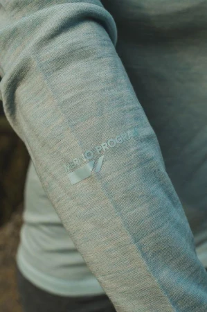 Husky Merow Zip L faded mint merino termoprádlo triko