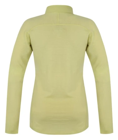 Husky Merow Zip L light green dámské merino tričko